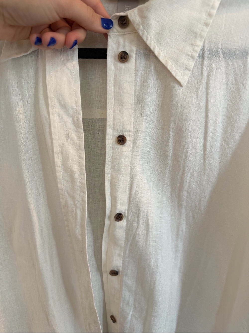 H&M Oversized Linen-blend Button-down Shirt - Picture 9 of 14